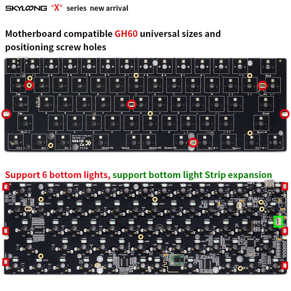 GK61X GK61XS Bluetooth RGB Backlight Mechanical Keyboard