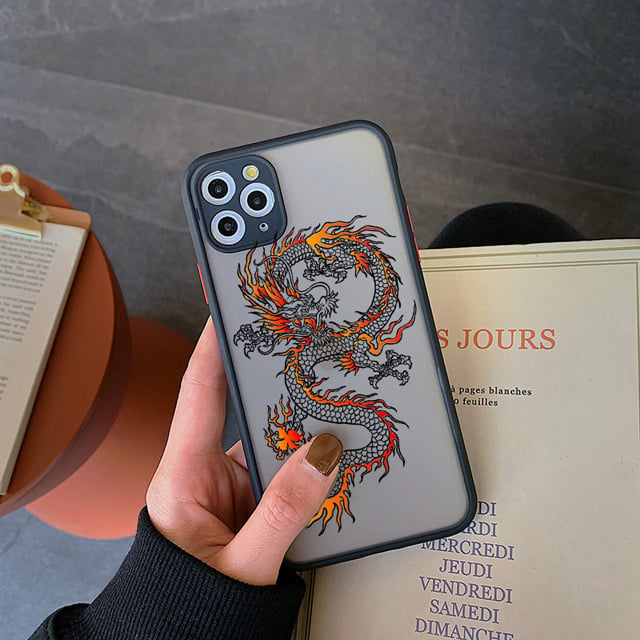 Apple-Compatible Frosted Phone Case for iPhone Models
