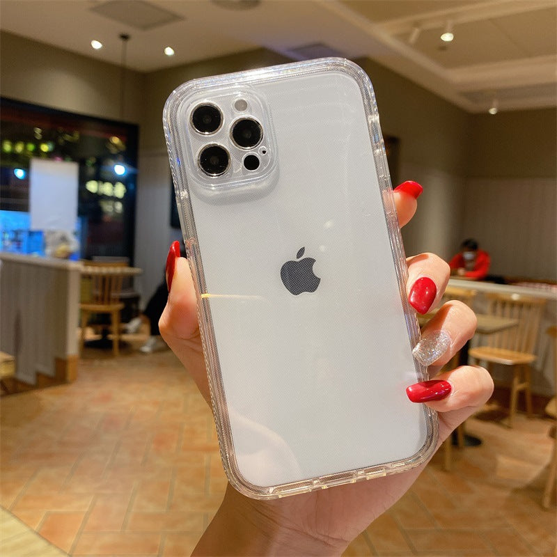 Transparent TPU Two-in-One Phone Case with PC Frame