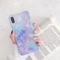 Purple Shiny Shell Case for iPhone Xs/6s/7/8/11 Pro