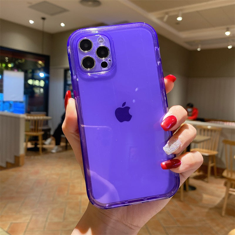 Transparent TPU Two-in-One Phone Case with PC Frame